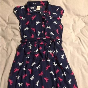 Girls dress with horse pattern. Size 10-12